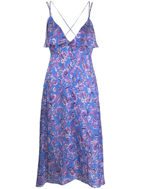 ISABEL MARANT Presly floral-print midi dress Women