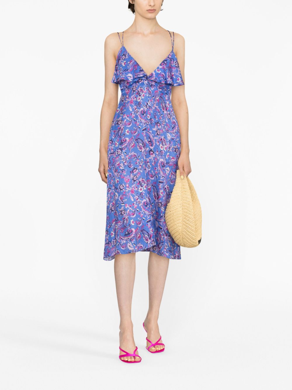 Image 2 of ISABEL MARANT Presly floral-print midi dress