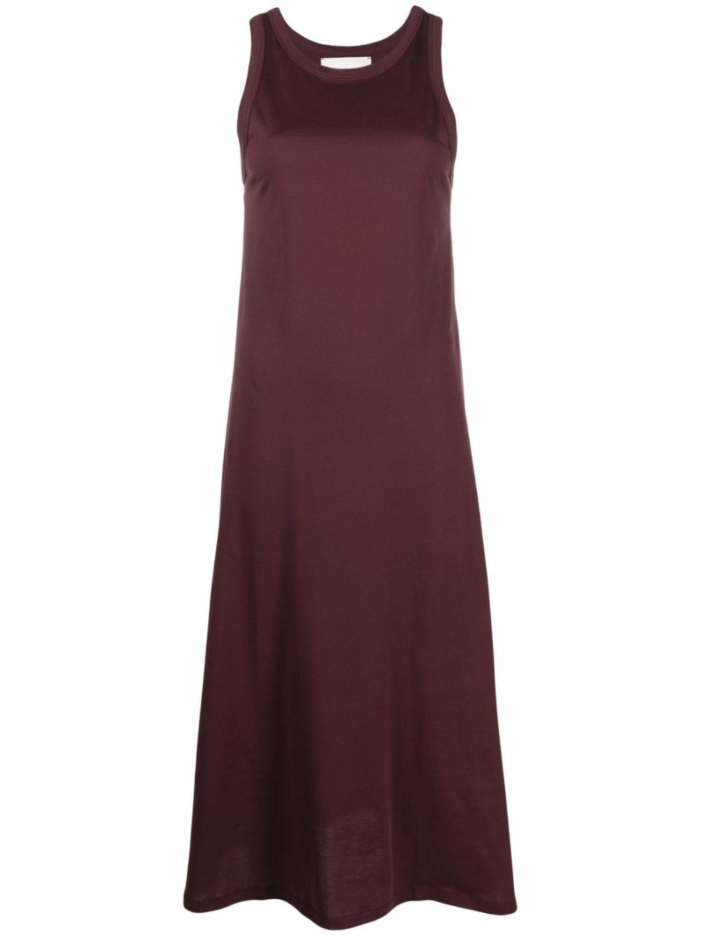 Studio Nicholson Sleeveless Cotton Midi Dress In Brown | ModeSens