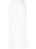 P.A.R.O.S.H. wide-leg linen trousers - White
