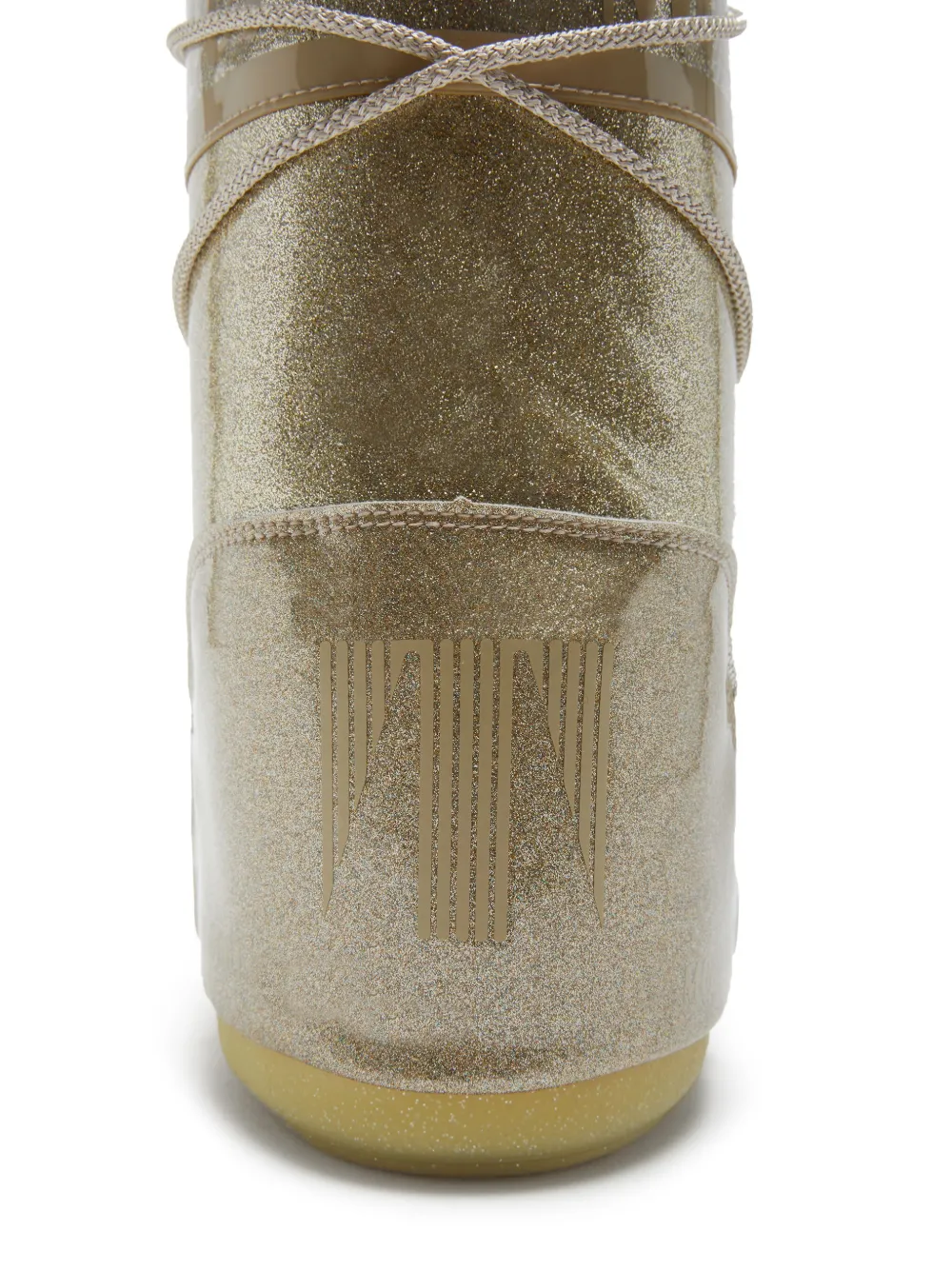 Moon Boot Logo-print Glitter-detailing Boots In Gold