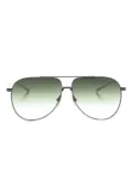Dita Eyewear logo-print round-frame sunglasses - Gold