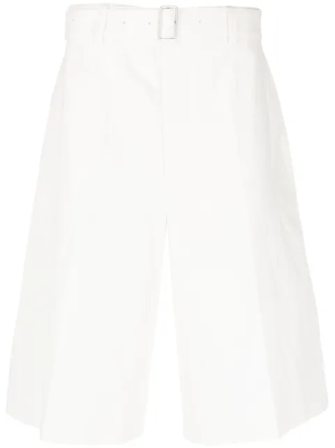 Jil Sander bermudas con rayas estampadas