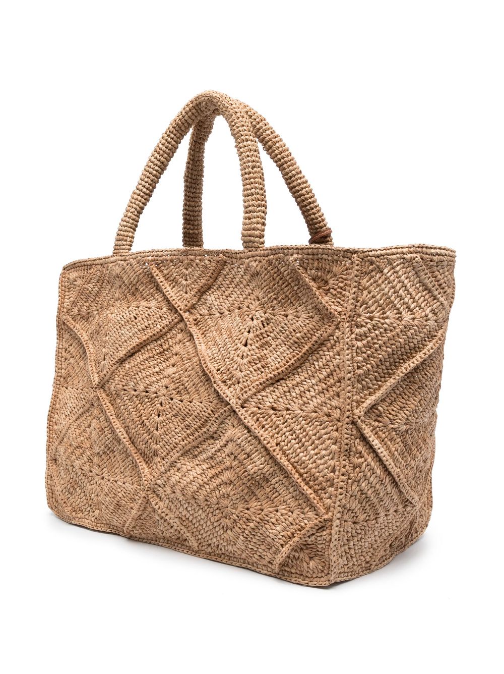 Shop Manebi Woven-raffia Tote Bag In Neutrals