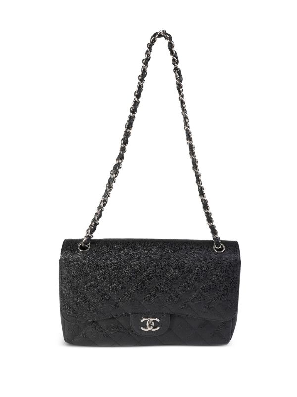 CHANEL Pre-Owned 2011 Double Flap Jumbo Shoulder Bag - Farfetch