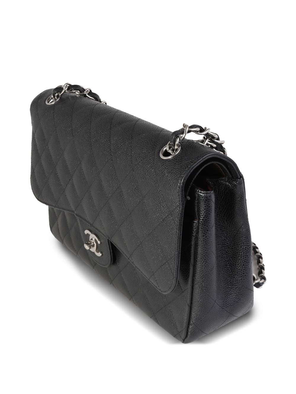 Pre-owned Chanel Double Flap Jumbo 单肩包（2011年典藏款） In Black