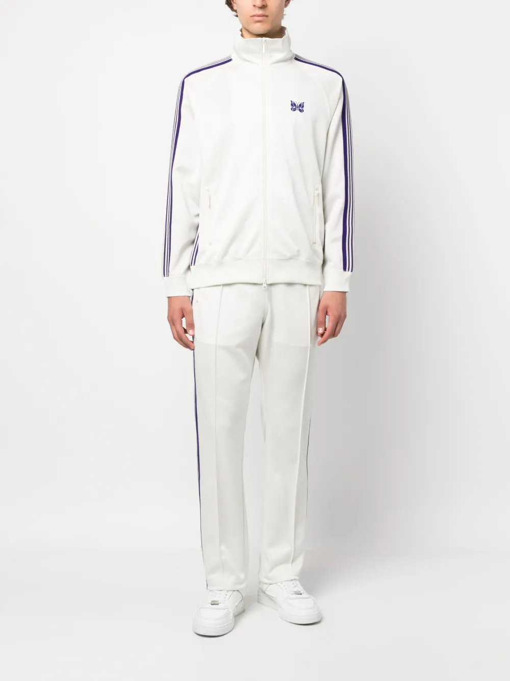 Poly Smooth Track Jacket In Ice White