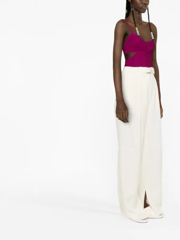 Jil Sander ベルテッド ワイドパンツ | ニュートラル | FARFETCH JP Jil Sander ベルテッド ワイドパンツ | ニュートラル | FARFETCH JP