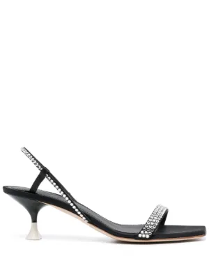 3juin ビジュートリム ストラップ サンダル | ニュートラル | FARFETCH JP