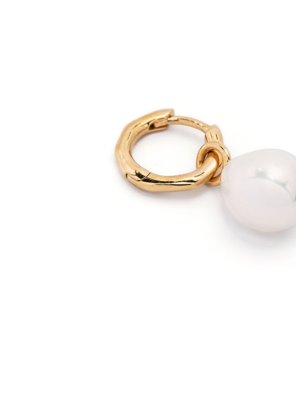 Louis Vuitton Cultured Pearl Hoop Earrings