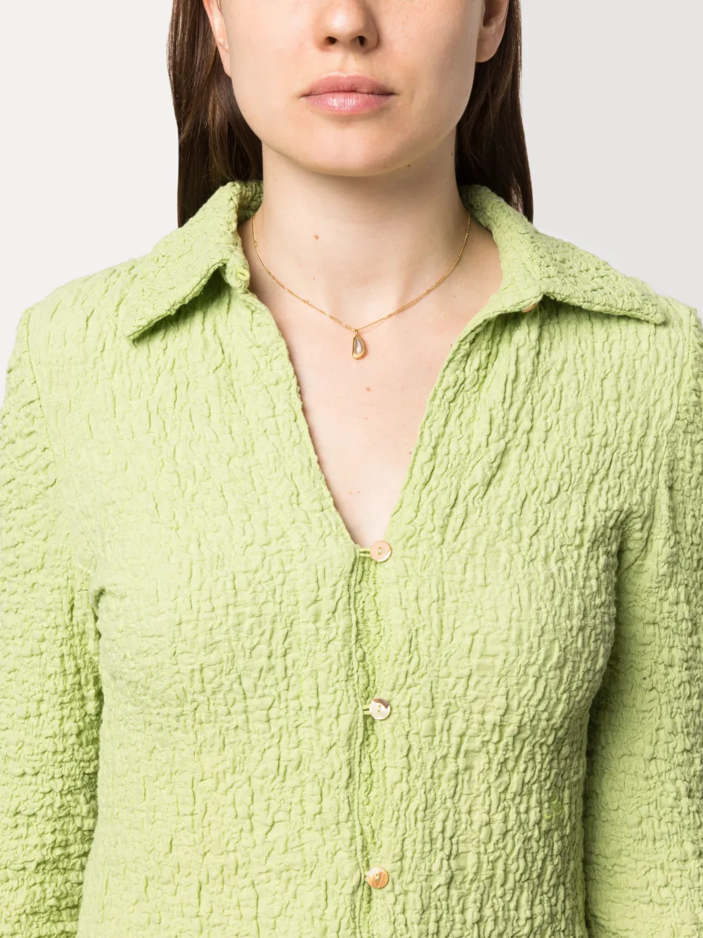 Missoma Droplet gemstone pendant necklace - Goud