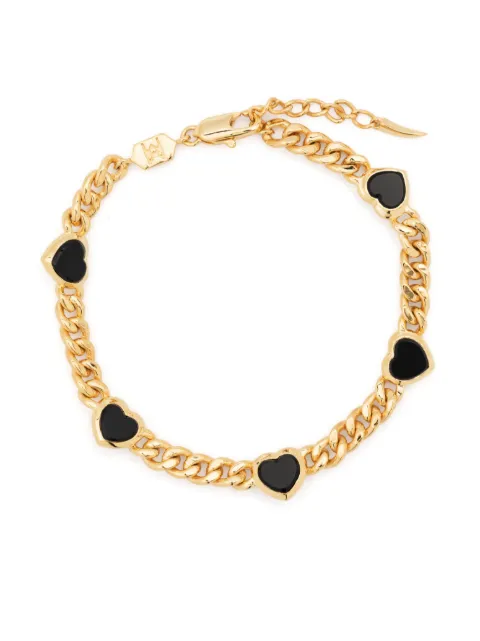 Missoma Heart onyx bracelet