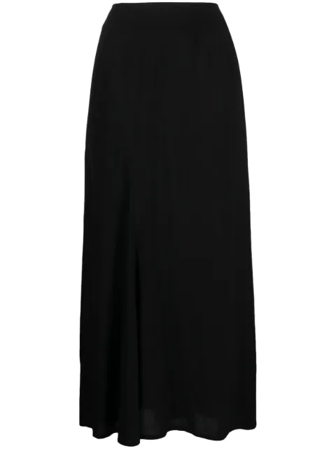 high-waisted midi skirt