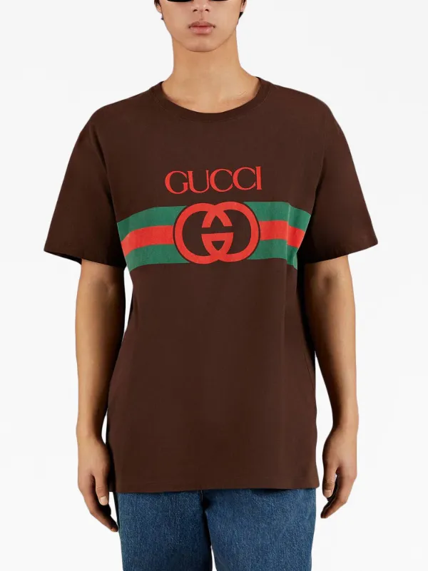 Gucci logo-print Cotton T-shirt - Farfetch