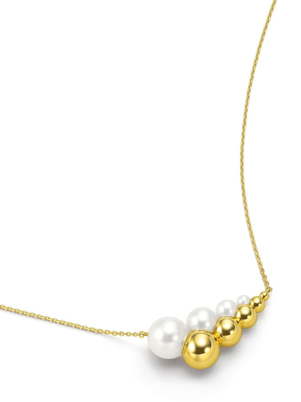 Shop Tasaki 18kt Yellow Gold M/g  Reflected Freshwater Pearl Necklace