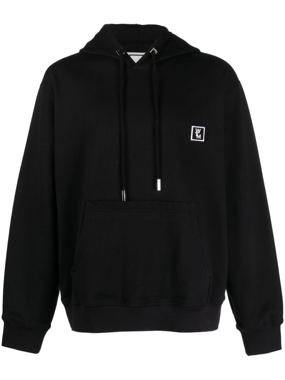 Wooyoungmi Logo-print Cotton Hoodie In Black