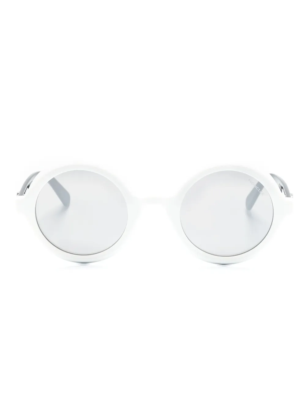 Moncler Orbit Round-frame Sunglasses In White