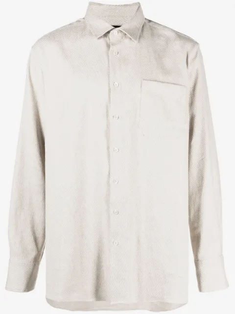 Botter button-up cotton-linen shirt