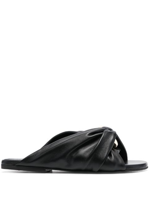 JW Anderson gold-tone hardware leather sandals Women