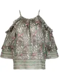 ISABEL MARANT Gabia graphic-print top - White