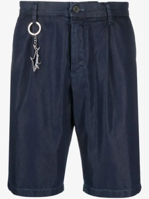 Paul & Shark logo-charm denim bermuda shorts