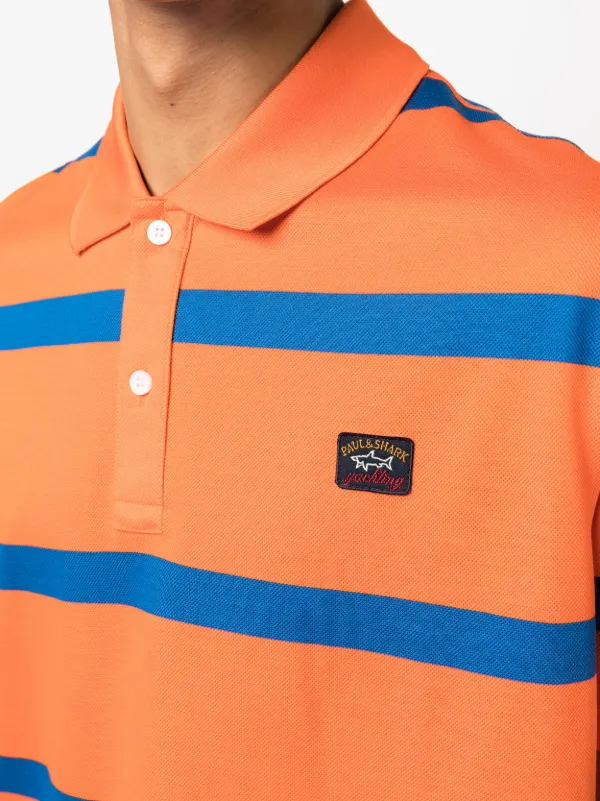 Paul and shark orange polo top