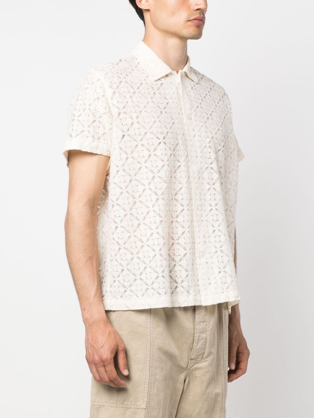 Bode Off-White Tile Shirt