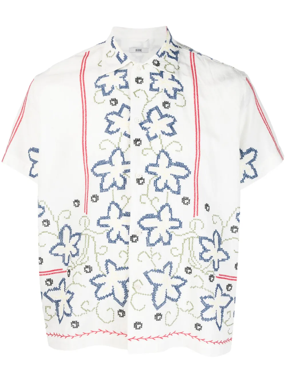 Bode White Cornflower Shirt | ModeSens