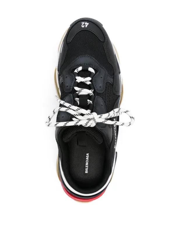 Balenciaga Triple S Sneakers Black FARFETCH AO