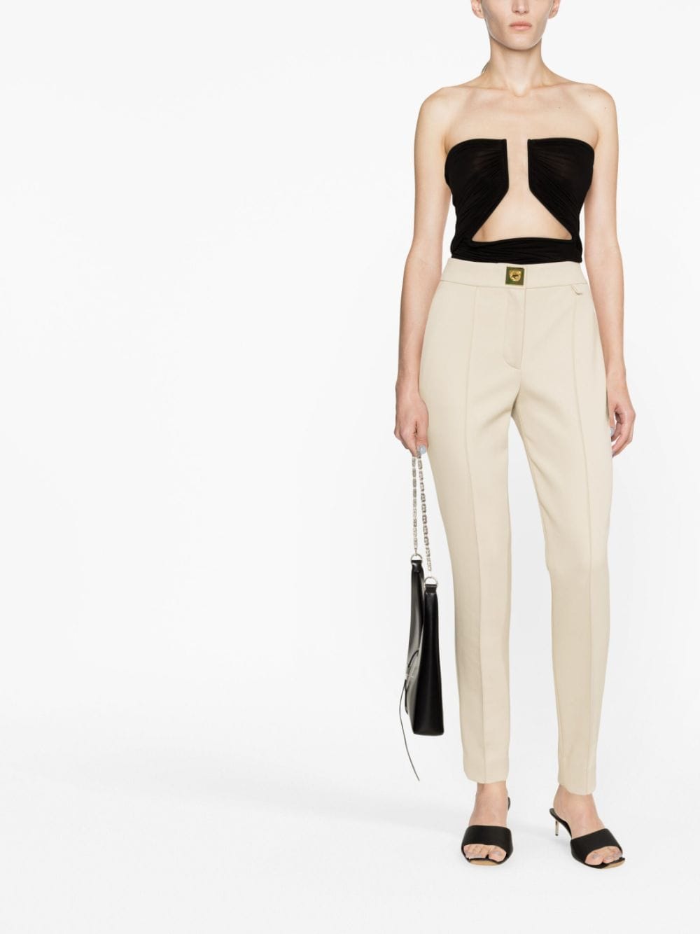 Givenchy Broek met logoplakkaat - Beige