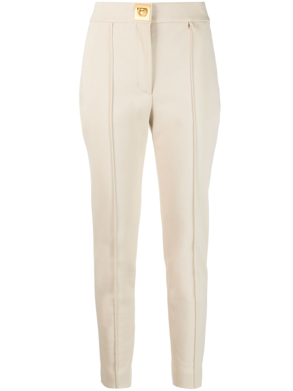 Givenchy logo-plaque slim-leg trousers Women