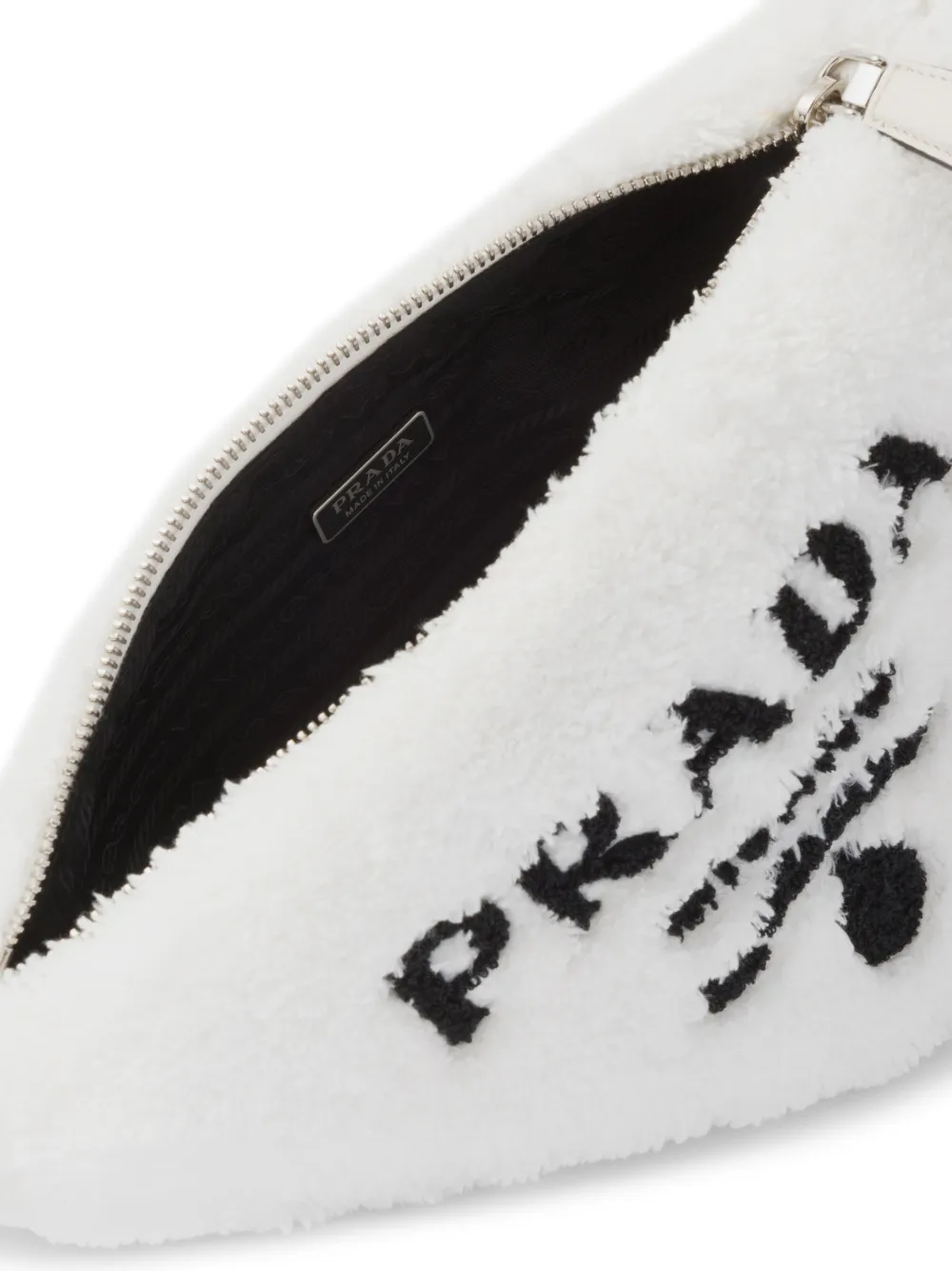 Prada Triangle terrycloth Shoulder Bag Farfetch