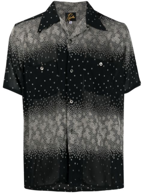 Needles - graphic-print short-sleeve shirt