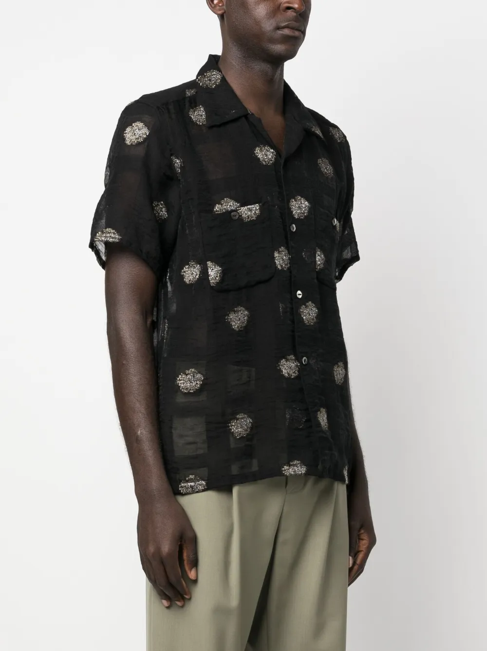 Needles Black One Up Shirt | ModeSens