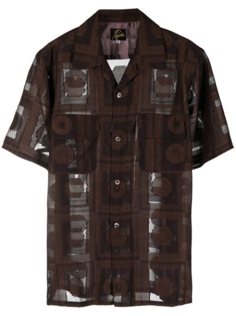 Needles - chain-border short-sleeved shirt