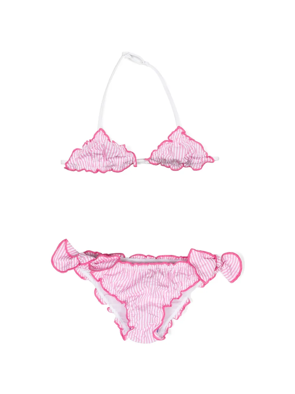 MC2 Saint Barth Kids Set bikini a righe - Rosa