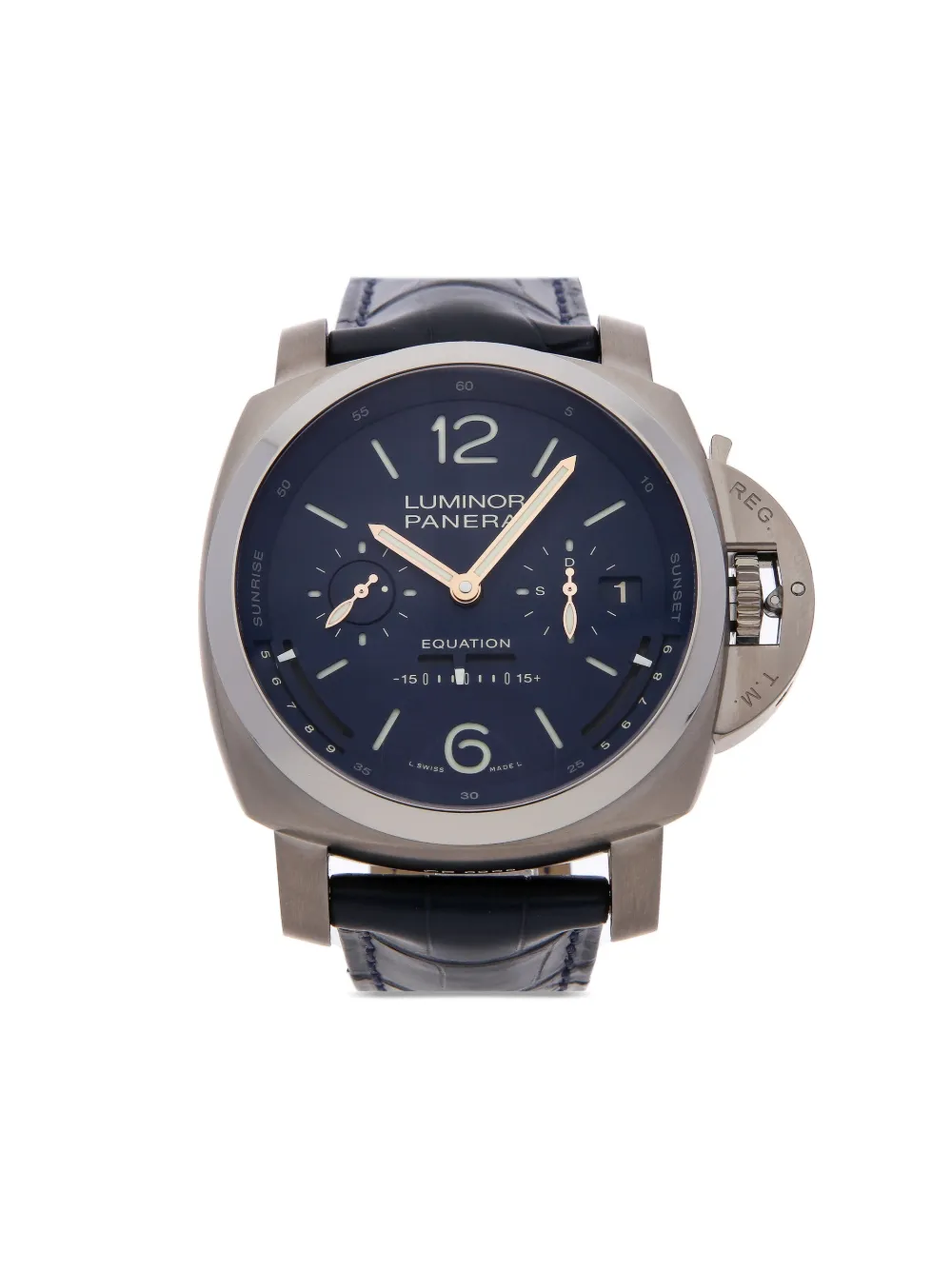 Pre-owned Panerai 2014  Luminor Tourbillon Equation Of Time 50mm In Blue