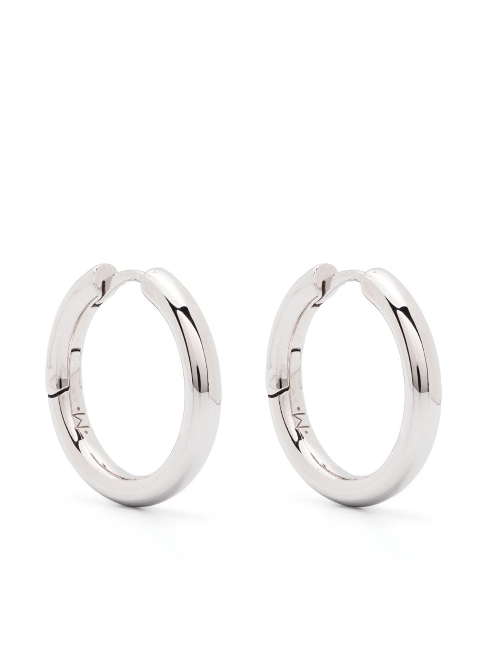 Missoma Tunnel Medium Hoop Earrings In Silver