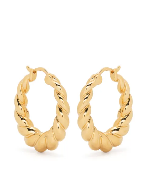 Missoma Twisted Tidal medium hoop earrings