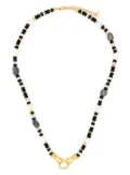 Missoma x Harris Reed In Good Hands beaded gemstone necklace - Gold