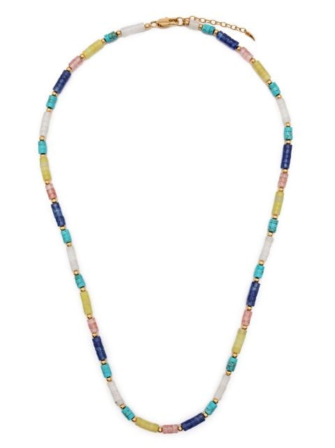 beaded gemstone necklace