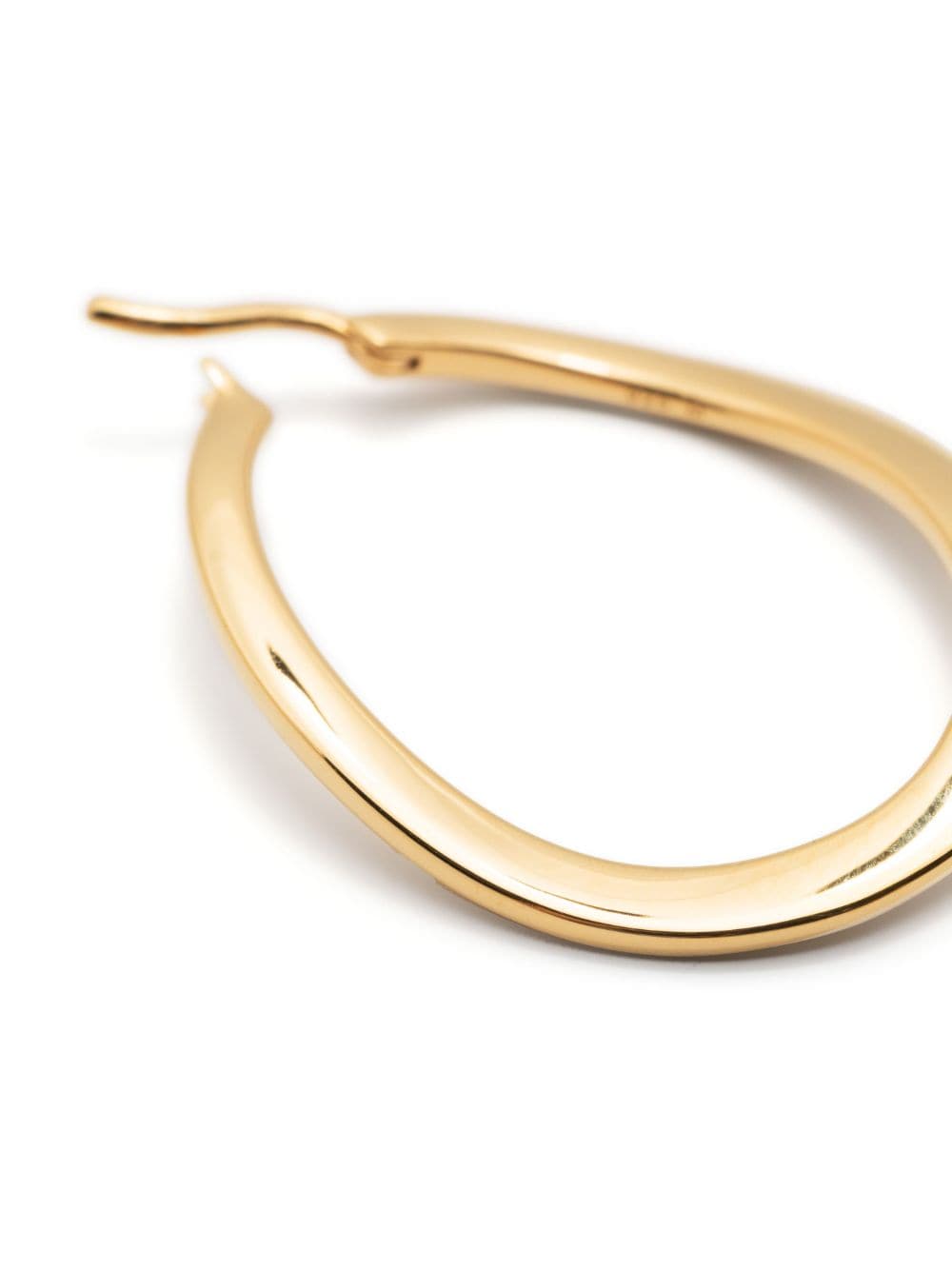 Shop Missoma Waved Hoop Earrings In Gold