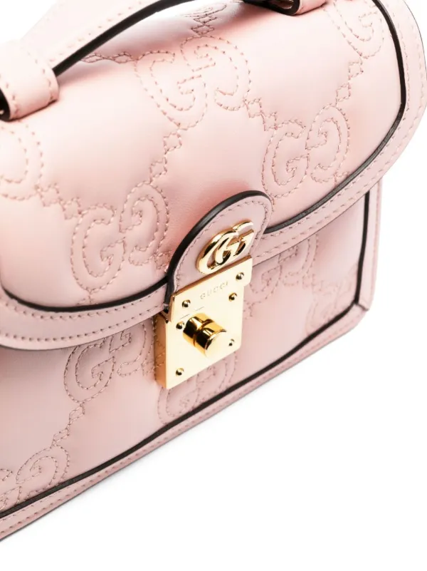 Gucci Mini GG Matelasse top handle Bag Pink FARFETCH AE