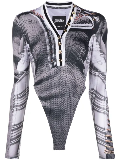 Y/Project graphic-print bodysuit