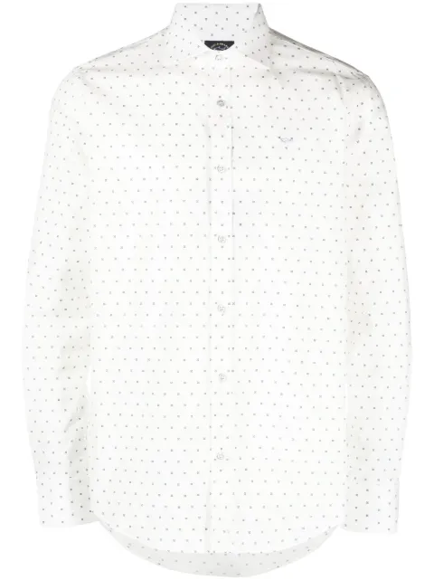 Paul & Shark polka-dot print cotton shirt