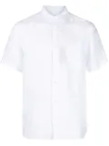 Paul & Shark short-sleeved linen shirt - White