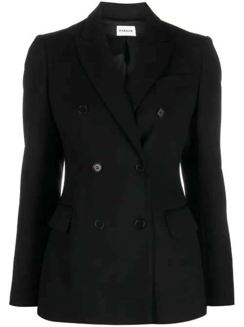 Blazer en laine mélangée Giacca à boutonnière croisée - P.A.R.O.S.H. - Modalova