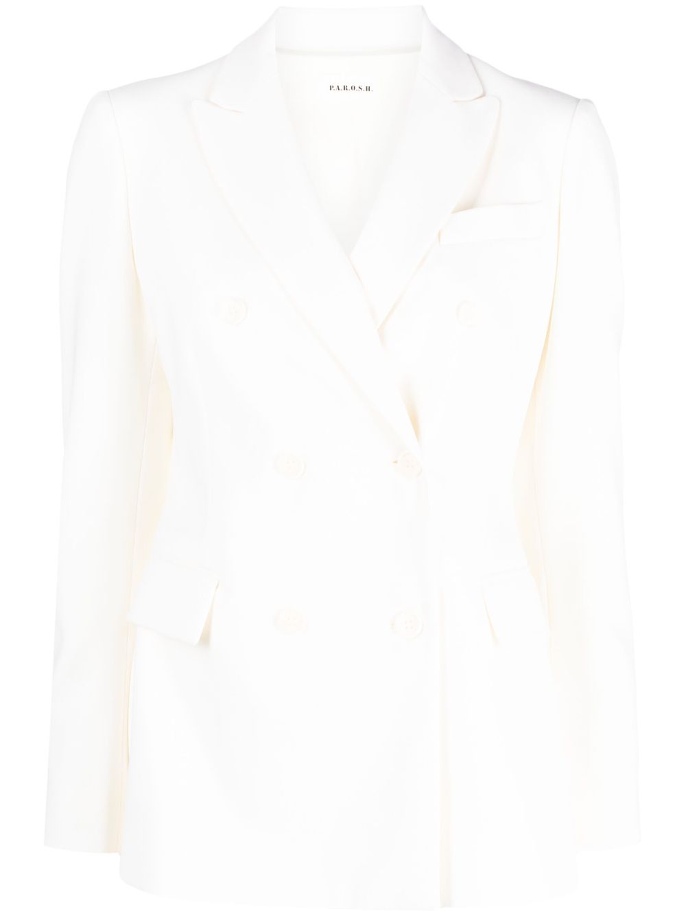 Giacca double-breasted wool-blend blazer