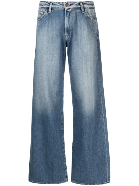 3x1 jeans anchos con efecto degradado