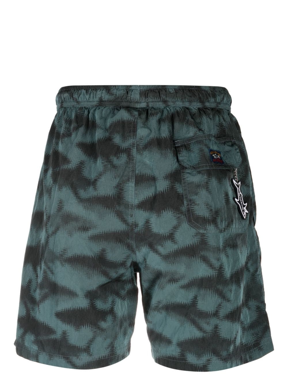 Paul & Shark graphic-print swim shorts - Groen